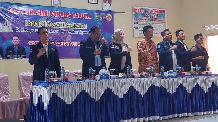 Silaturahmi Karang Taruna Sumsel, Bagikan 1.600 Paket Bantuan