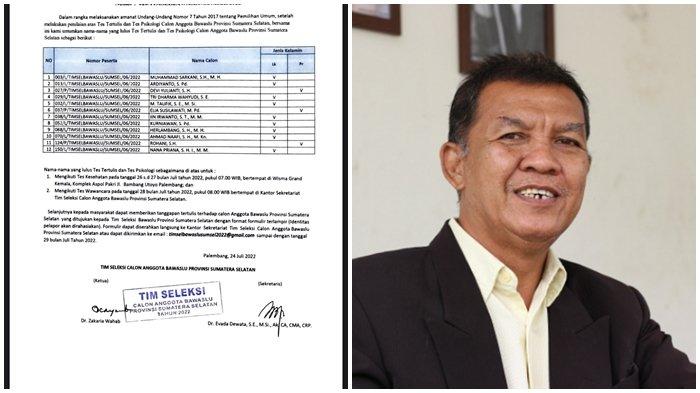 Balon Bawaslu Sumsel menurut Bagindo Butar butar banyak kepentingan Parpol