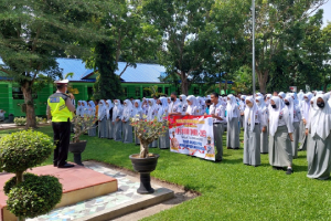 Sat Lantas Polresta Deli Serdang Giat Penyuluhan Operasi Patuh Toba 2022 Ke Sekolah