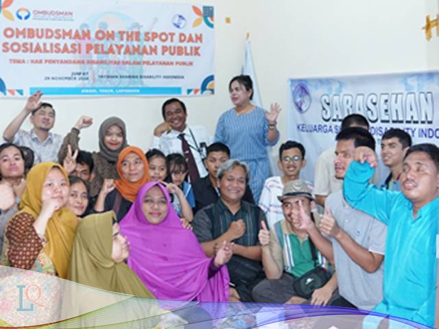 Ombudsman perwakilan Sumsel mulai bidik Hak Penyandang Disabilitas dalam Pelayanan Publik Ombudsman perwakilan Sumsel mulai bidik Hak Penyandang Disabilitas dalam Pelayanan Publik