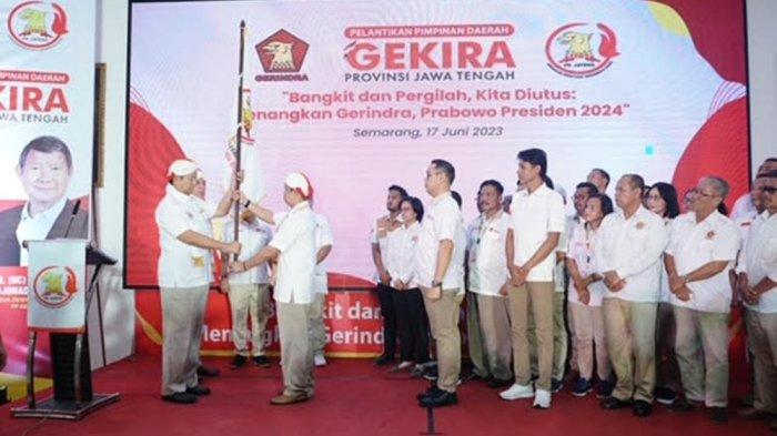 Hashim Adik Prabowo Lantik Pengurus Gerakan Kristiani Indonesia Raya di Kantor Gerindra Jateng