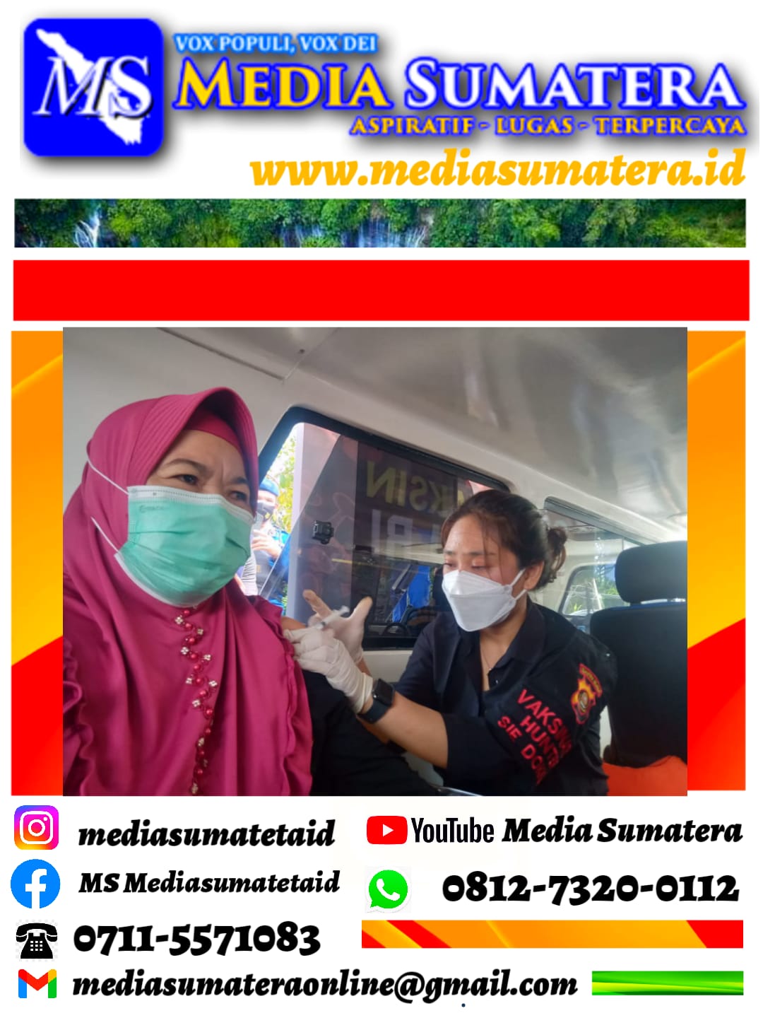 Kapolrestabes Palembang Laksanakan Vaksinasi Untuk Warga Perairan