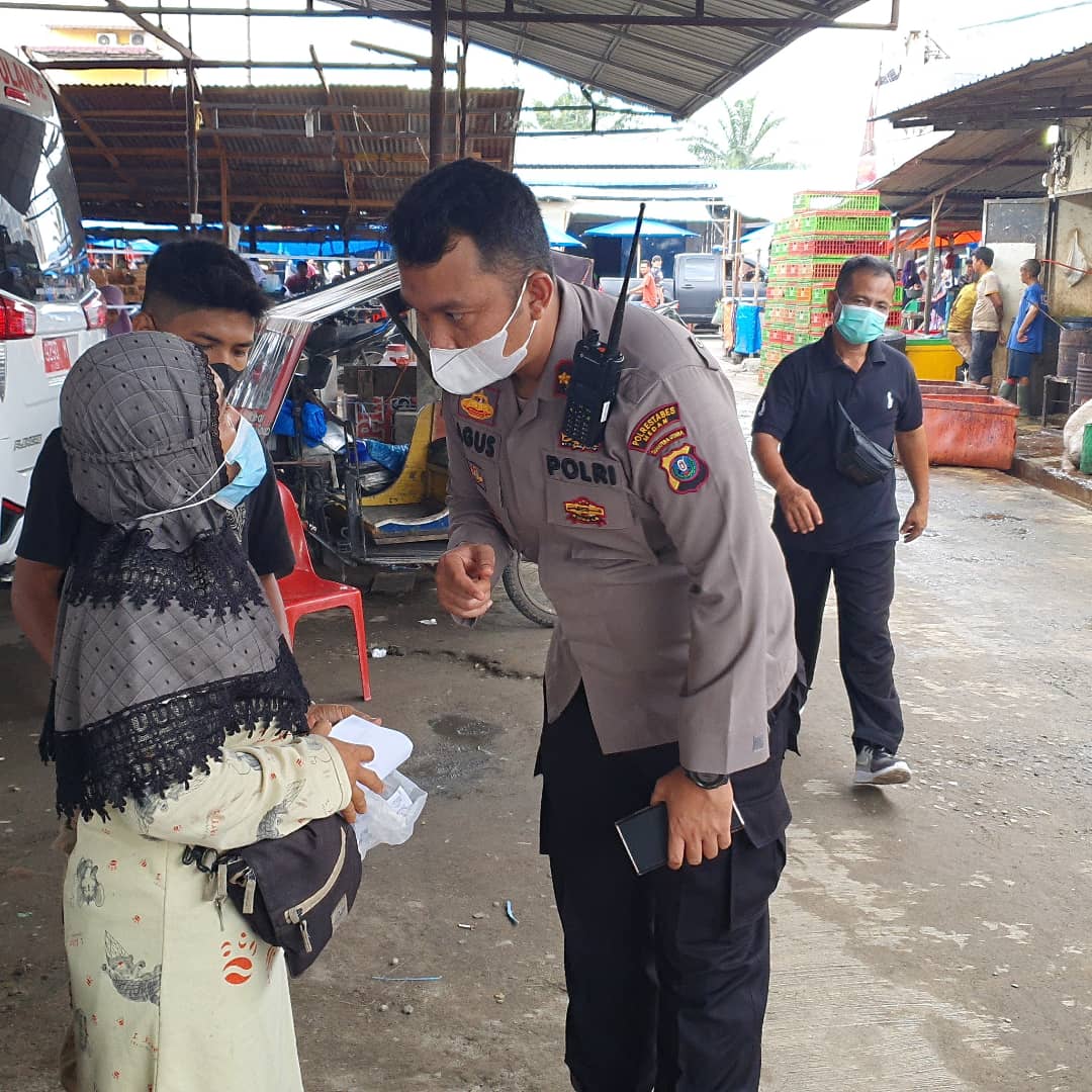 Polsek Percut Sei Tuan Giat Gebyar Vaksin Massal