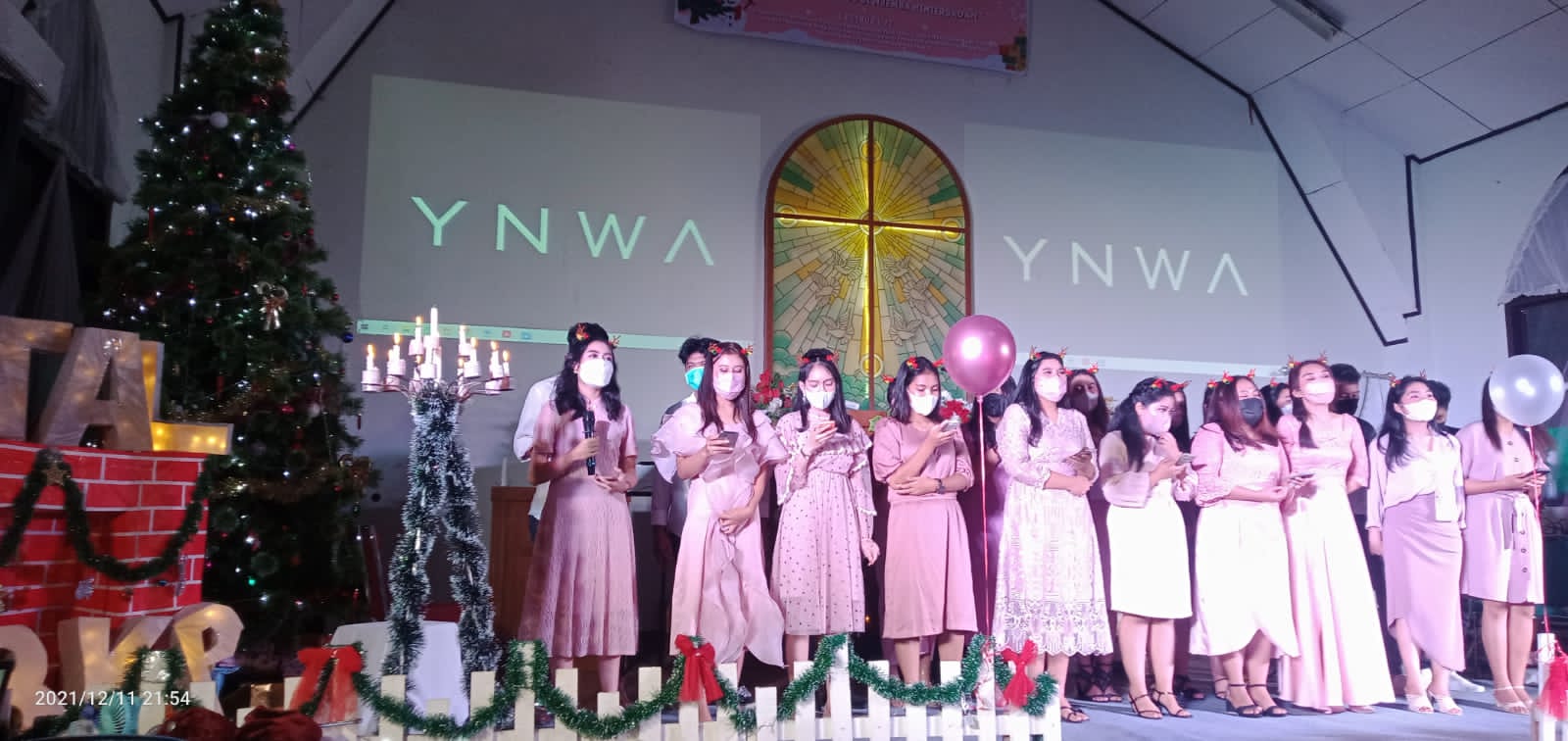 Pemuda GBKP Atau PERMATA Melaksanakan Kegiatan Natal Dimasa Pandemi Dengan Khidmat