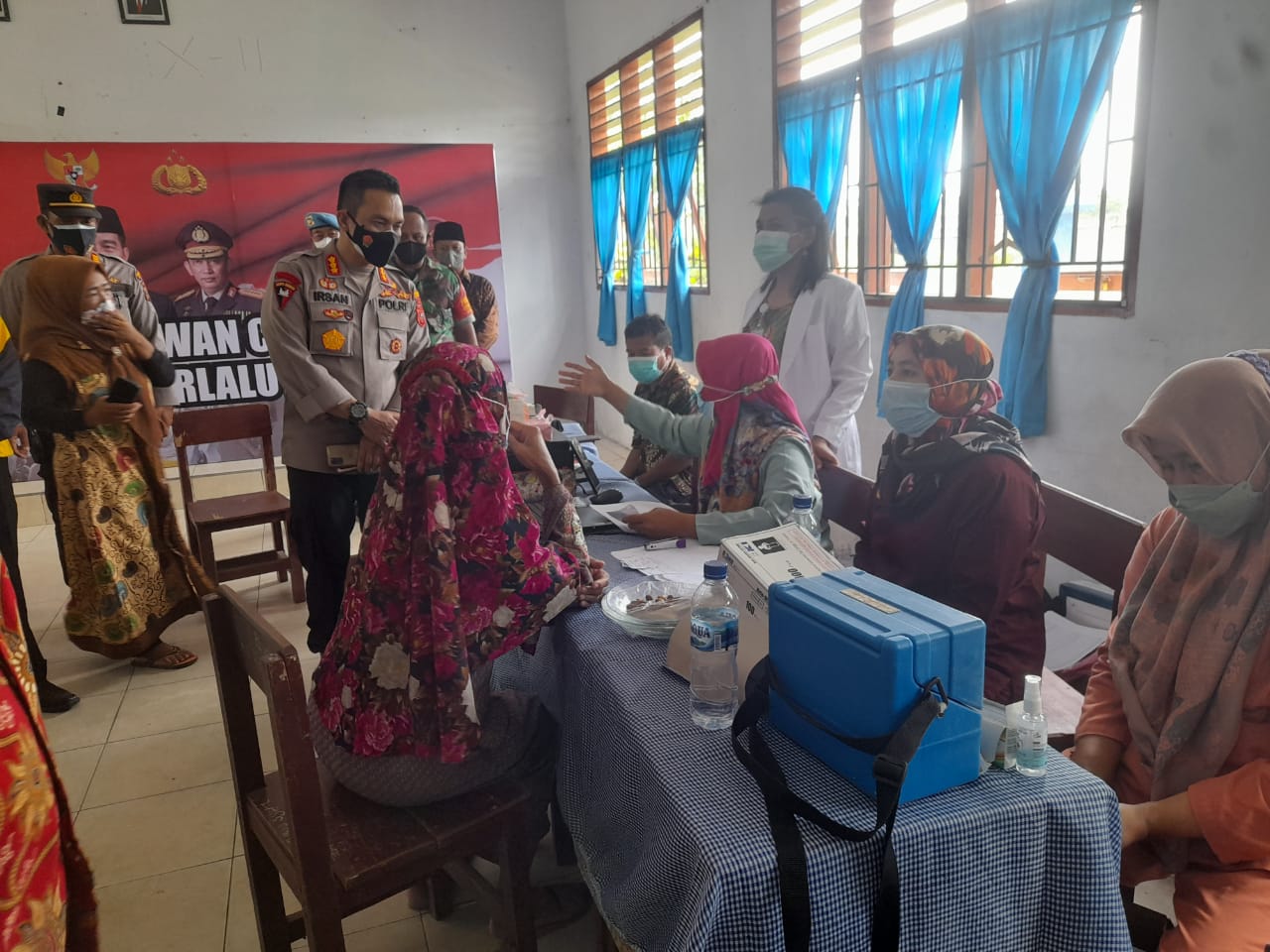 Kapolresta Deli Serdang Ikuti Zoom Meeting Dengan Kapolri Di SMP Neg 1 Beringin