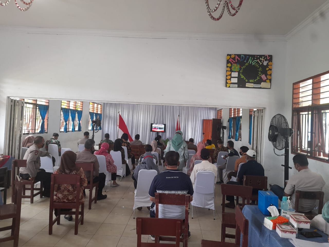 Kapolresta Deli Serdang Ikuti Zoom Meeting Dengan Kapolri Di SMP Neg 1 Beringin