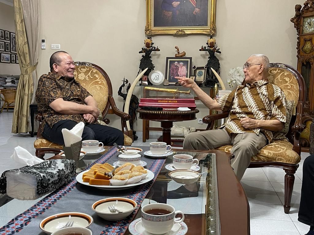 Bertemu Try Sutrisno, LaNyalla Dapat Wasiat untuk Selamatkan Bangsa dan Negara