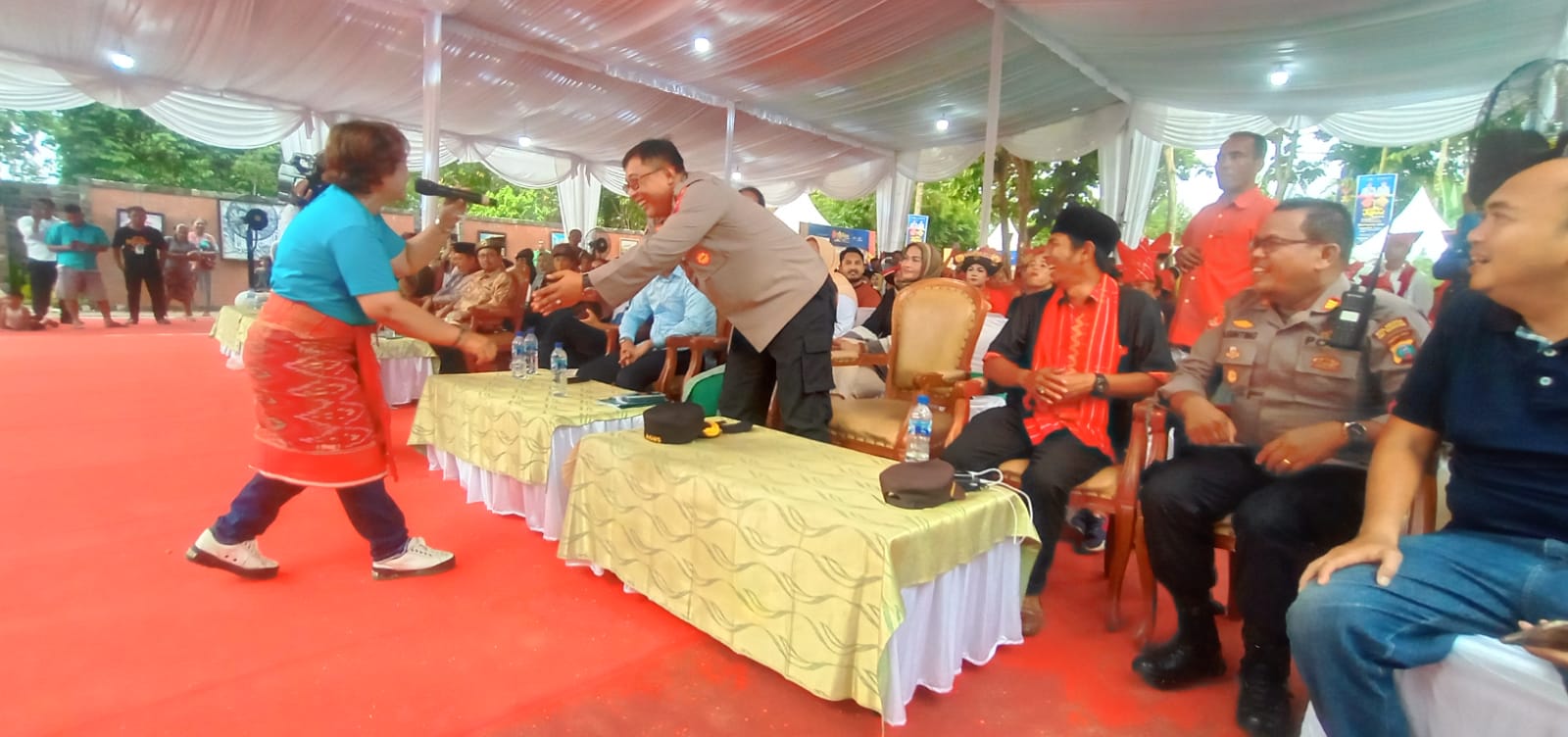Wakapolresta Deli Serdang Hadiri Penutupan Kegiatan Event Kebudayaan Festival Pancur Gading Situs Benteng Putri Hijau