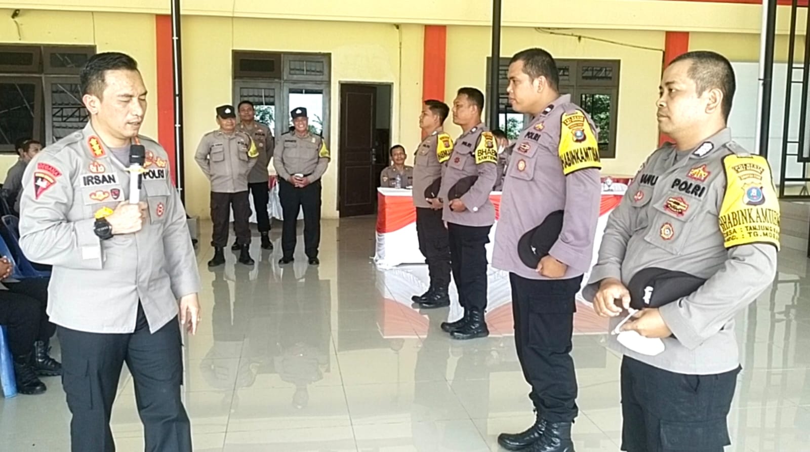 Kapolresta Deli Serdang Beri Arahan Personil Bhabinkamtibmas