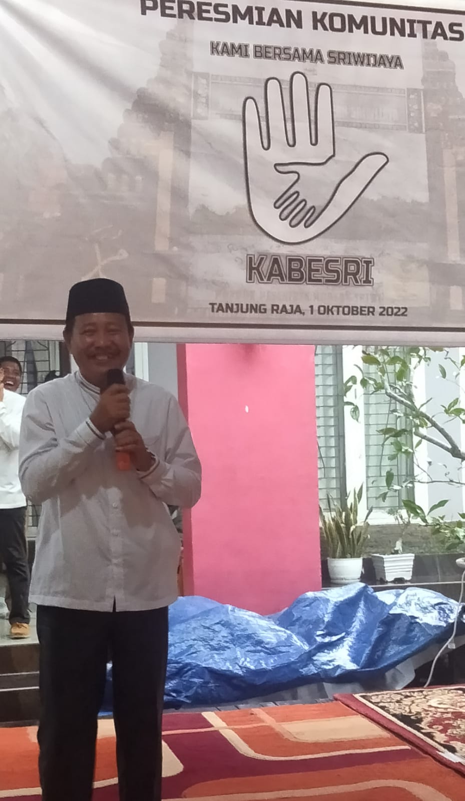 CAMAT TANJUNG RAJA, MERESMIKAN KOMUNITAS KAMI BERSAMA SRIWIJAYA ( KABESRI )