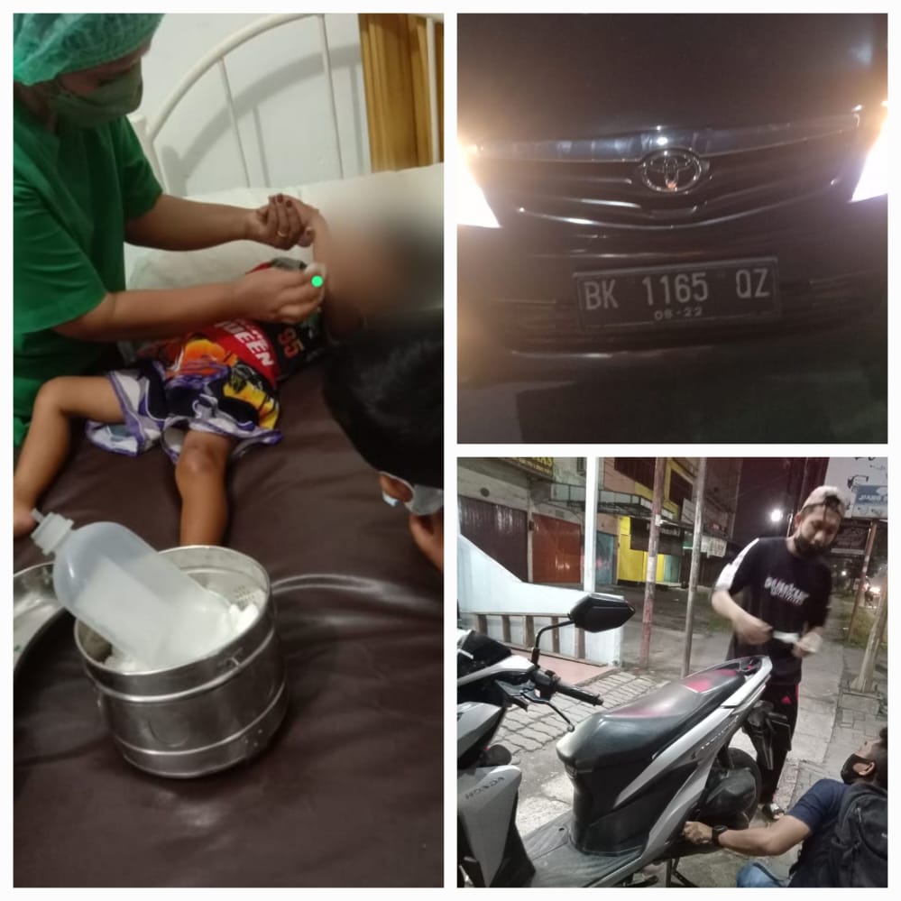 Anak Balita 2 Tahun Bersama Ibunya Terseret Mobil Diduga Milik Oknum Aparat