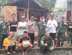Dandim 0204/DS Tinjau Bedah Rumah Tidak Layak Huni