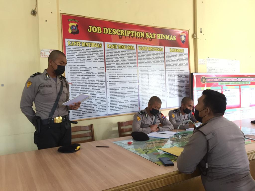 Kasat Binmas Polresta Deli Serdang Latih Siswa Diktukba Polri Gel II SPN Hinai