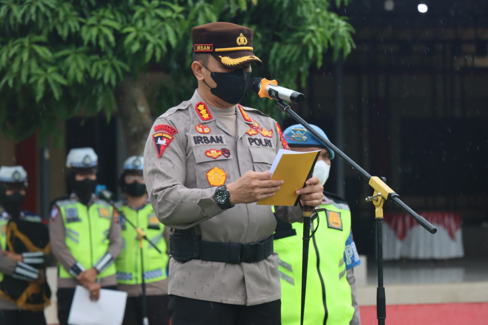 Kapolresta Deli Serdang Gelar Apel Pasukan Ops Lilin Toba 2022
