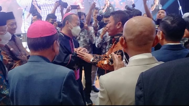 Natal Oikumene Sumatera Selatan dihadiri Gubernur,DPRD,FKUB,TNI dan Polri.