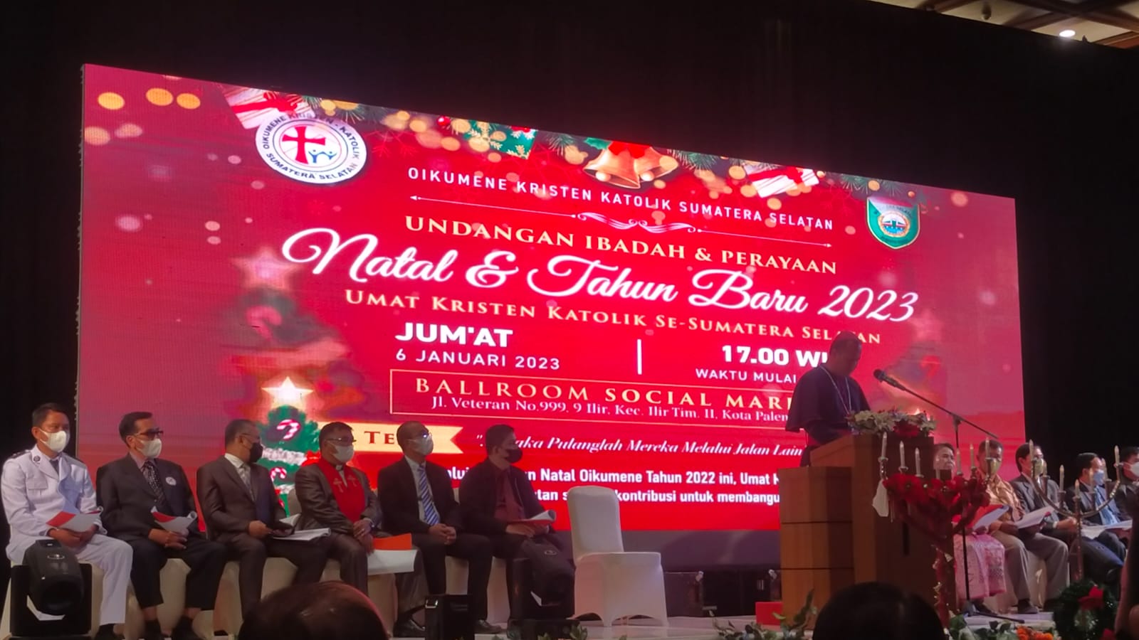 Natal Oikumene Sumatera Selatan dihadiri Gubernur,DPRD,FKUB,TNI dan Polri.