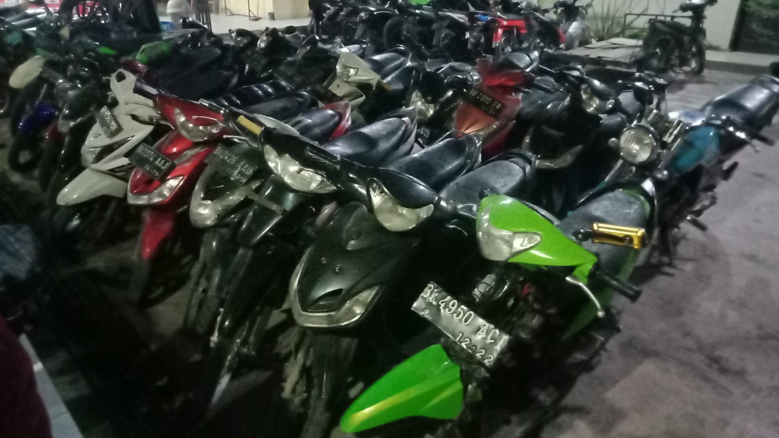 Polsek Percut Sei Tuan Amankan 21 Unit Sepeda Motor