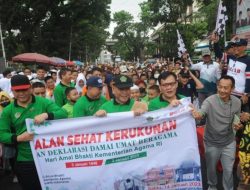 Jalan Sehat Hari Amal Bakti Kementrian Agama Sumsel diikuti Ribuan Peserta