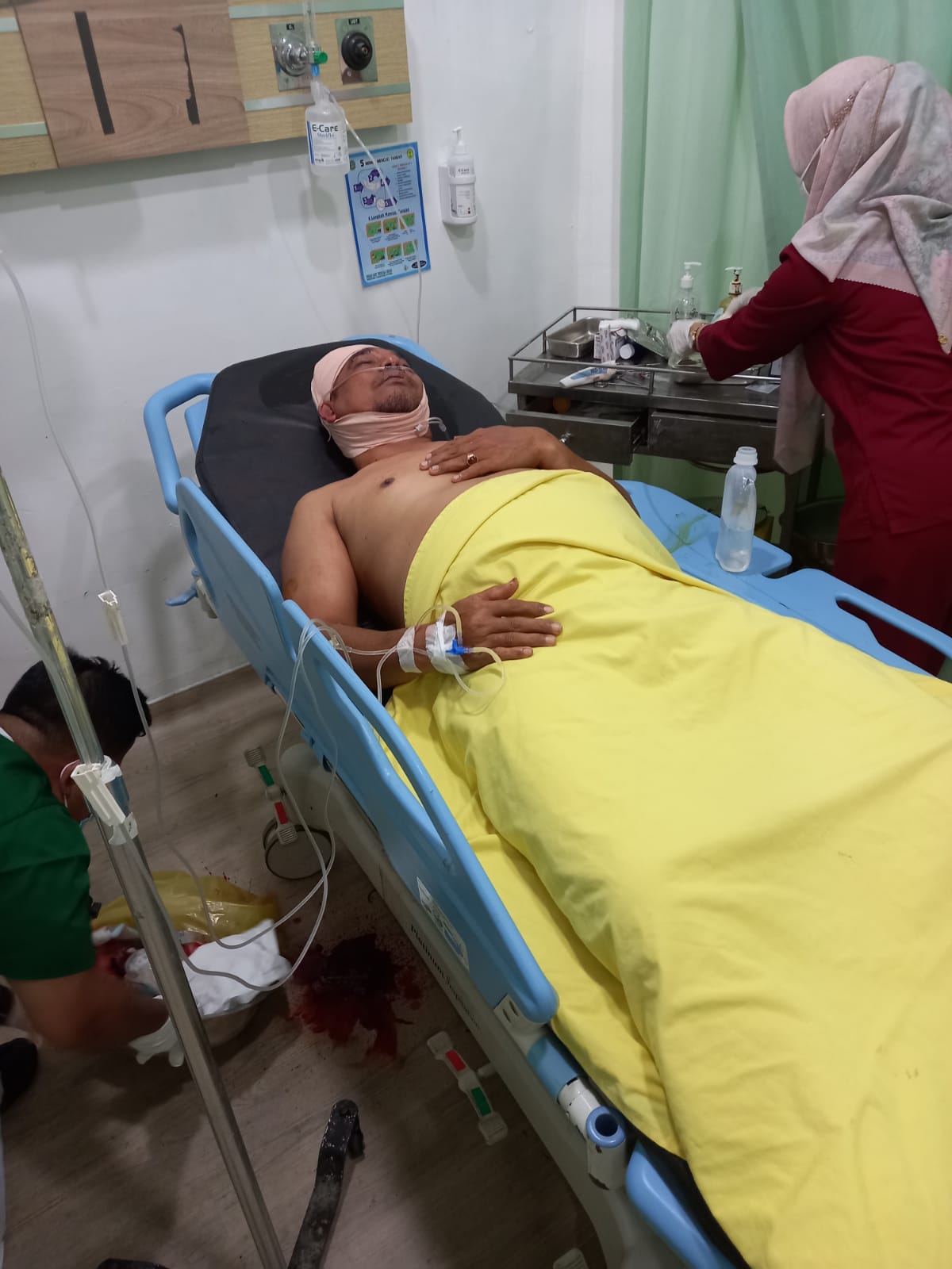 Keributan Antar Warga, Satu Korban Luka Bacok