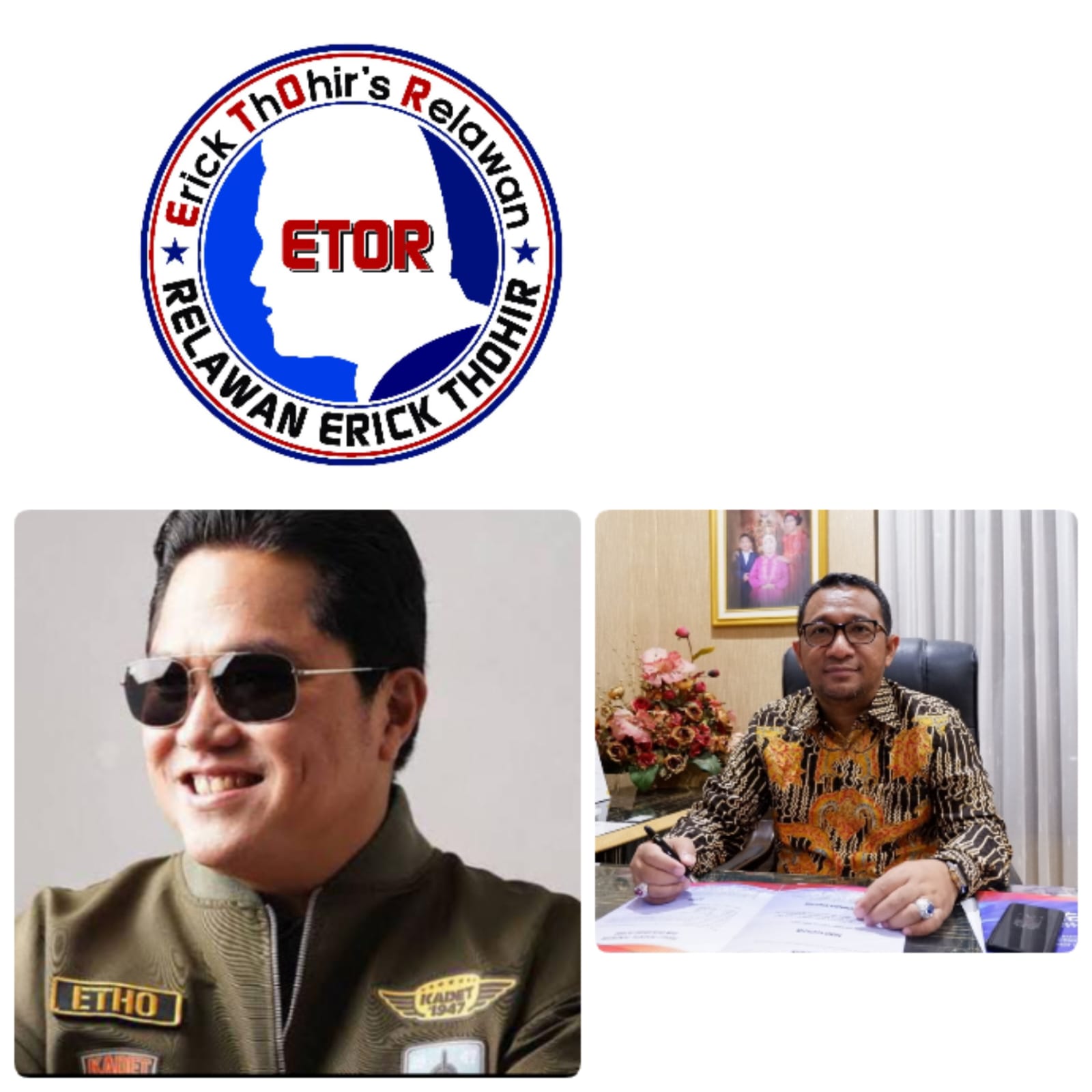 Edy Torana: Erick Thohir Layak Maju Capres 2024, Ketum PAN di Binjai Kenalkan 'ET Calon Presiden Kita'