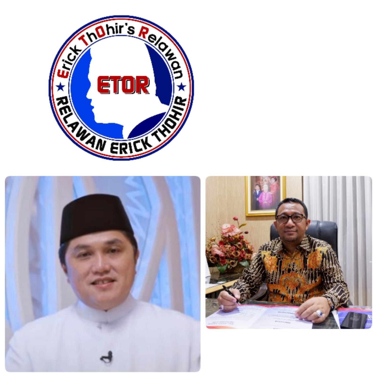 Edy Torana: Erick Thohir Layak Maju Capres 2024, Ketum PAN di Binjai Kenalkan 'ET Calon Presiden Kita'