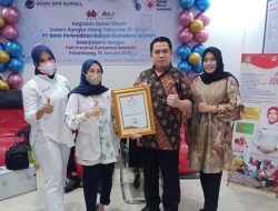 PMI Provinsi Sumsel Lakukan Donor Darah Sinergitas Bersama BPR Sumatera Selatan