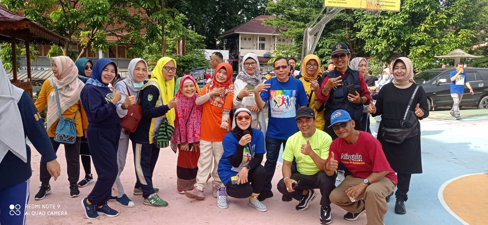 Senam Sehat Lintas Angkatan Alumni SMA 3 Palembang Sukses