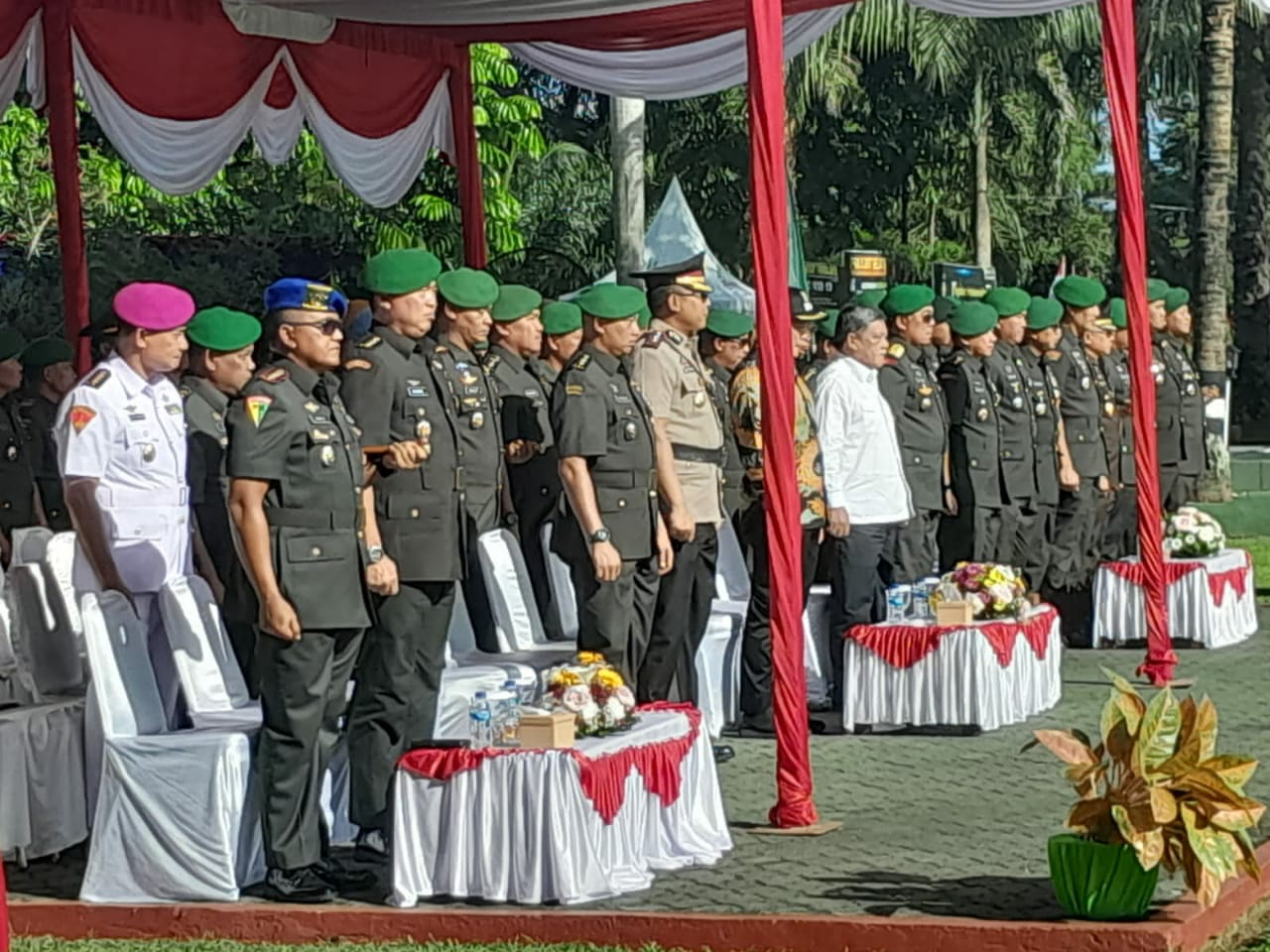 Wakapolresta Deli Serdang Hadiri Sertijab Komandan Brigif 7/Rimba Raya