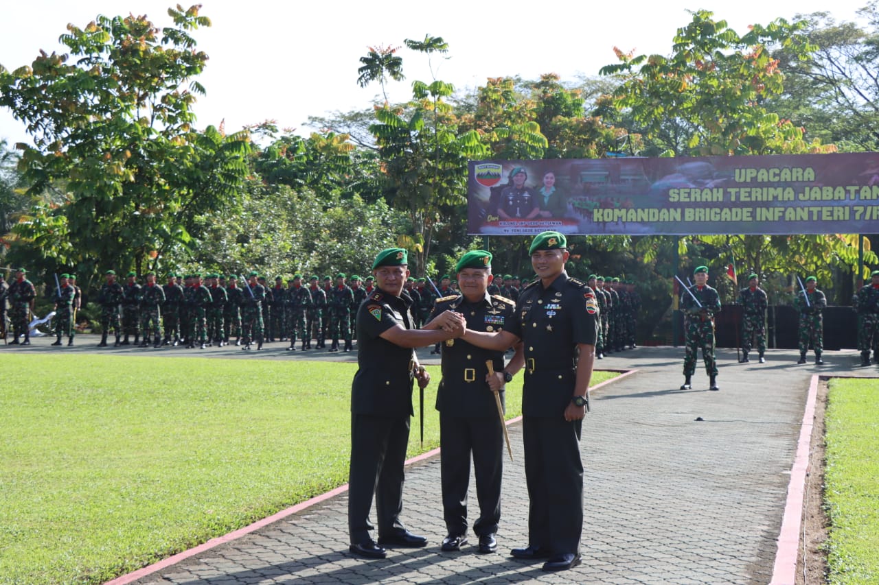 Wakapolresta Deli Serdang Hadiri Sertijab Komandan Brigif 7/Rimba Raya