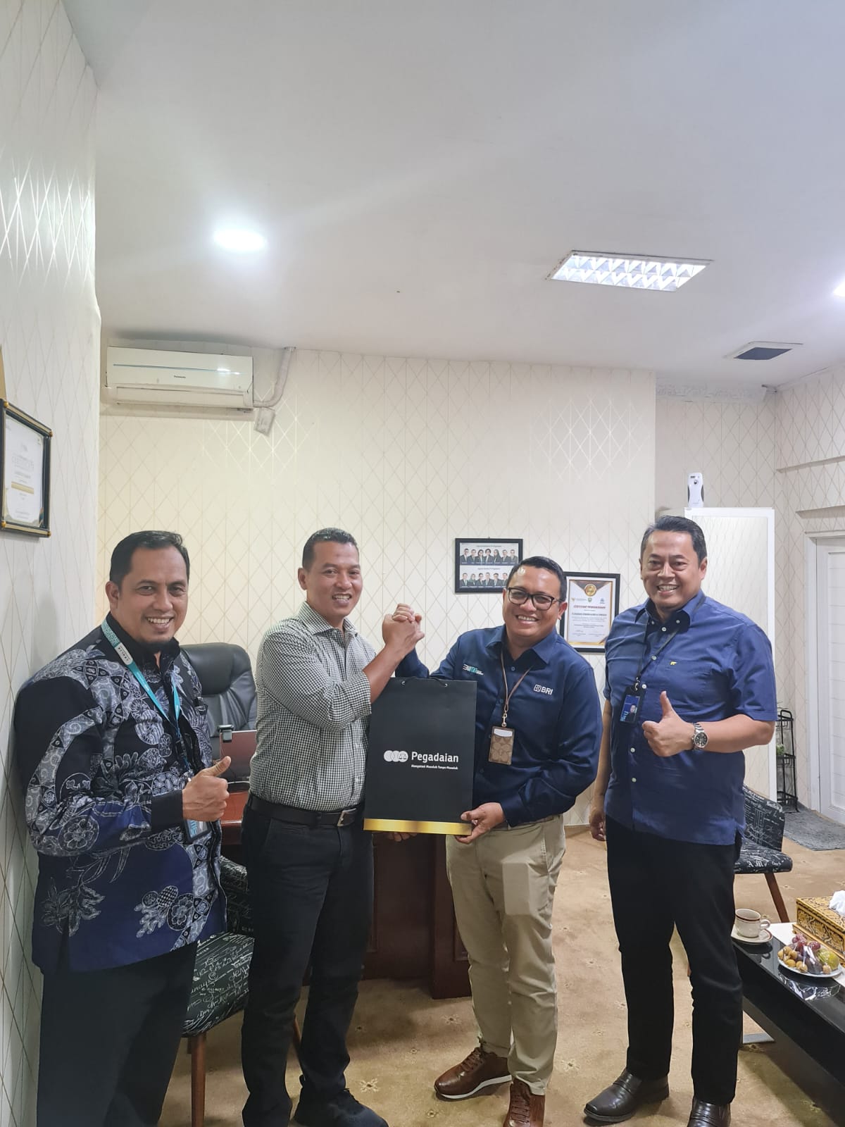 Audiensi Pemimpin Wilayah III PT Pegadaian Palembang Bersama Regional CEO PT BRI Palembang