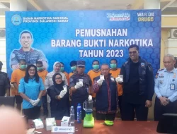 BNNK Polman Musnahkan Sabu Senilai Rp250 Juta