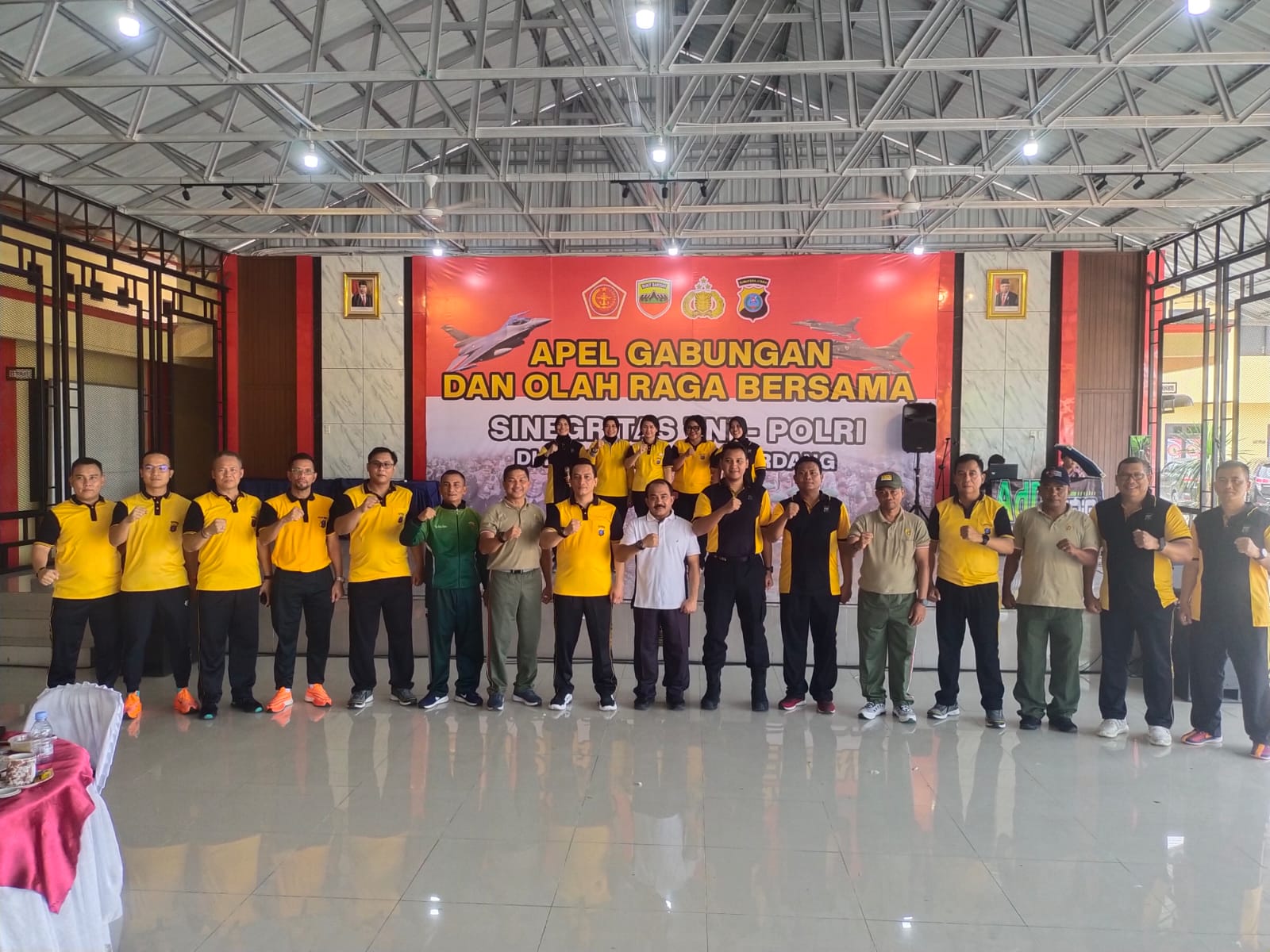 Polresta Deli Giat Apel Gabungan Sinergitas TNI-Polri