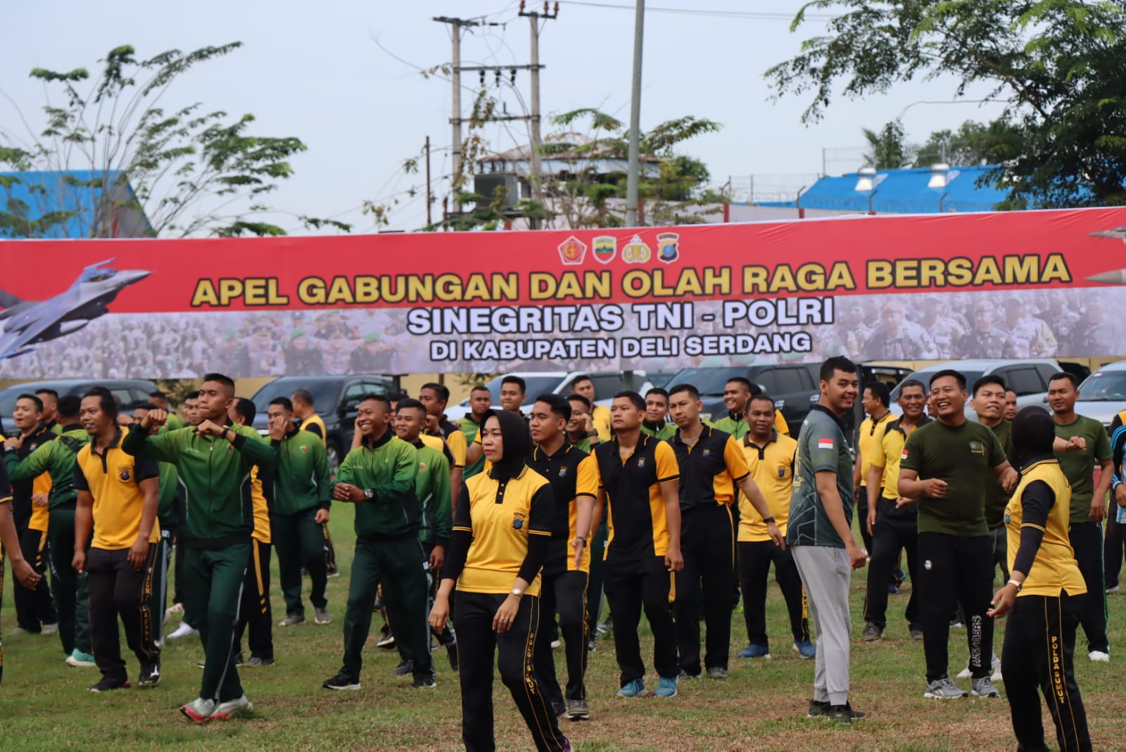 Polresta Deli Giat Apel Gabungan Sinergitas TNI-Polri