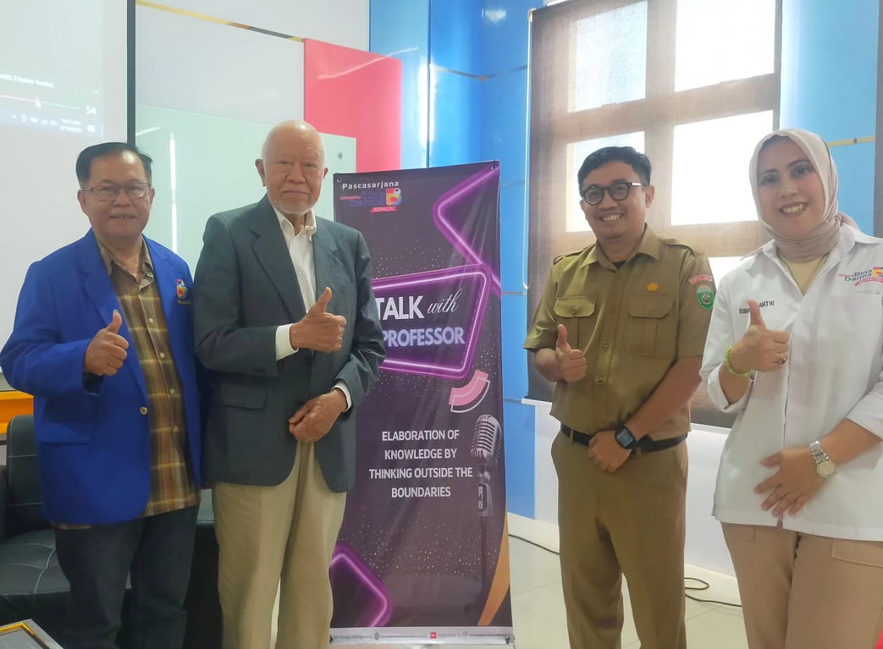 Talk Show With Profesor Waspodo“ Think Globally Act Locally” Universitas Bina Darma