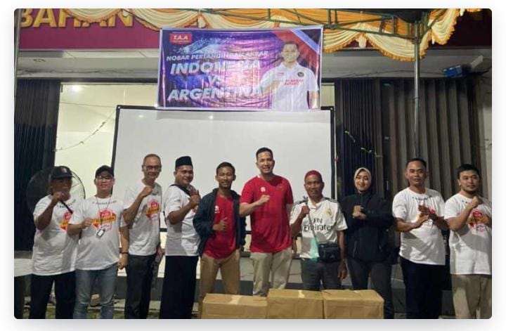 Warga Palembang Antusias Nobar Timnas Vs Argentina Bareng Akbar Alfaro