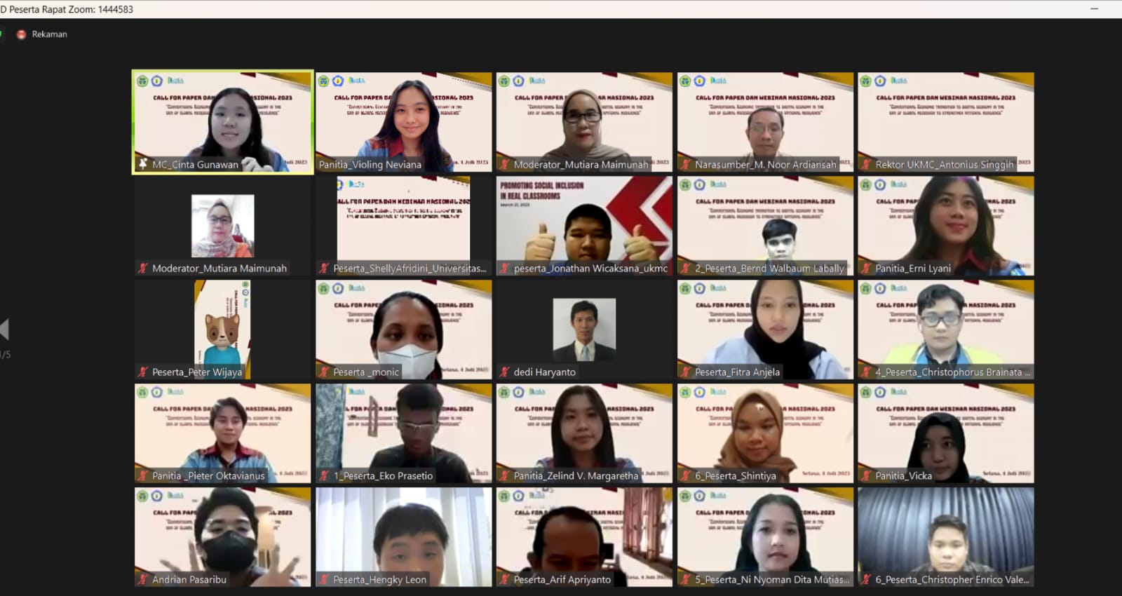 UKMC Laksanakan Webinar Nasional Akutansi And Call For Paper 2023