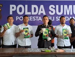 Sat Res Narkoba Polresta Deli Serdang Amankan Sabu Hampir 10 Kg Beserta Kurirnya