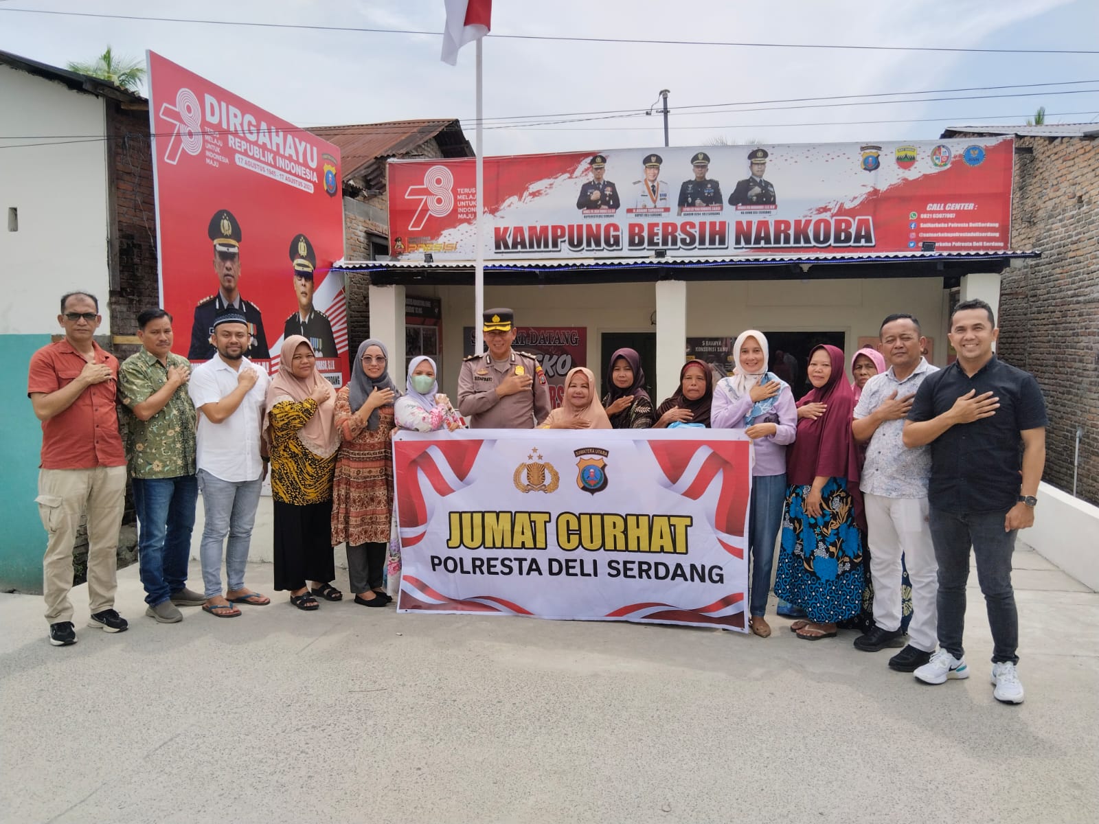 Giat Rutin Jum'at Curhat Polresta Deli Serdang