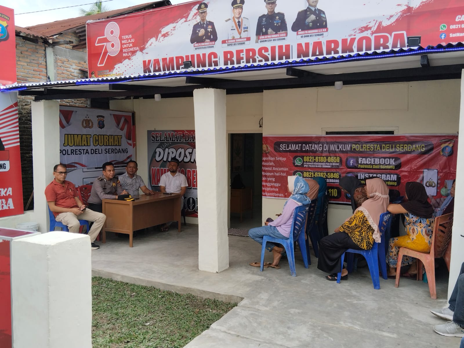 Giat Rutin Jum'at Curhat Polresta Deli Serdang