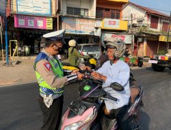 Operasi Zebra Musi 2023 Sat lantas polres Ogan Ilir Sosialisasikan Tertib Berlalu Lintas dan Tertib Pajak kendaraan.