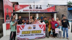 Jum'at Curhat Polresta Deli Serdang Di Posko Kampung Bersih Narkoba