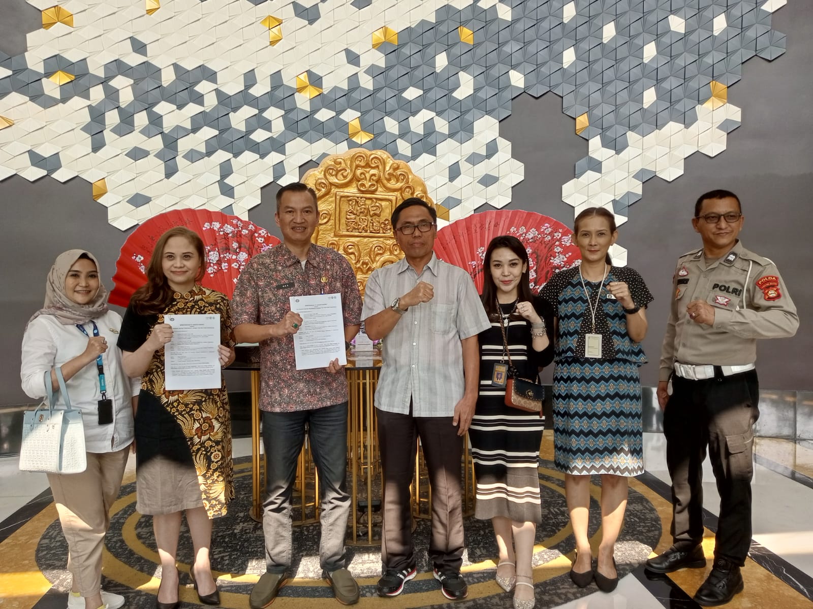 Penandatanganan Bapenda Sumsel Bersama UPTB Samsat Palembang IV Dan Jasa Raharja MoU Dengan Hotel The Alts Palembang