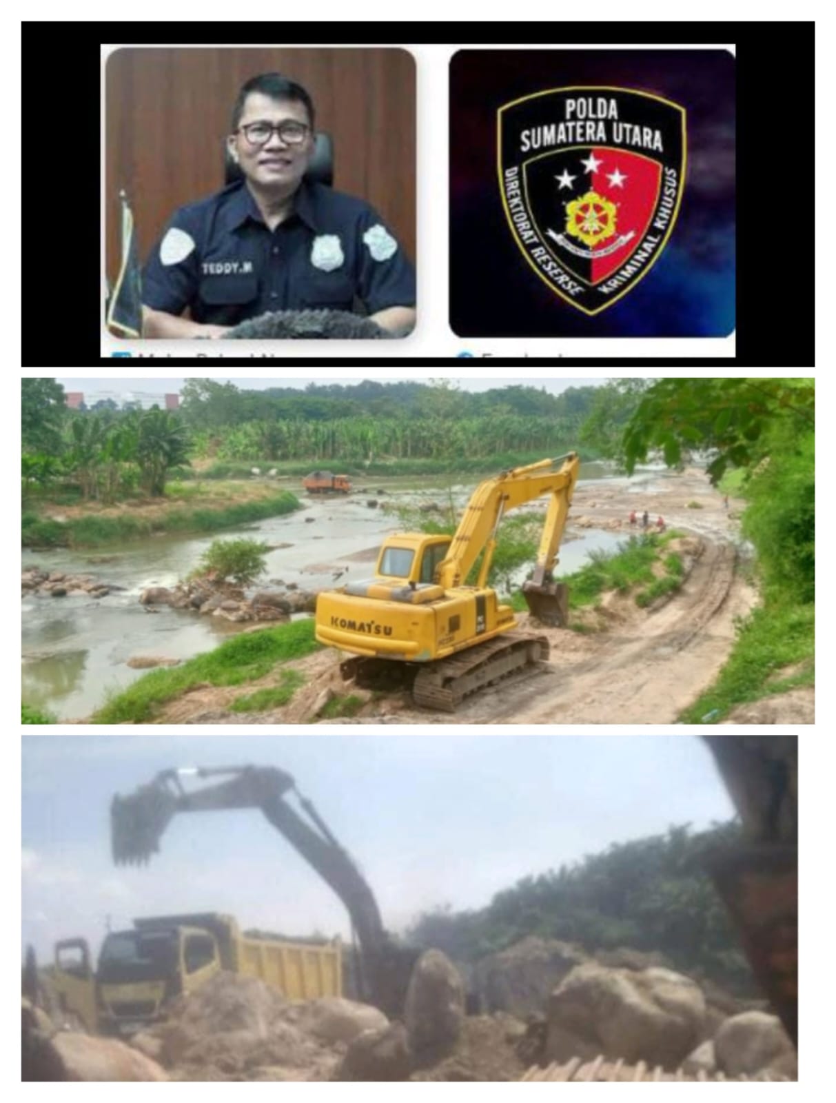 Direskrimsus Polda Sumut Kombes Pol Dr Teddy Jhon S Marbun SH.M.Hum Akan Kordinasi Dengan Pemda Terkait Marak Nya Tambang Galian C Ilegal Di Pancur Batu dan Kutalimbaru