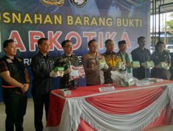 Polresta Deli Sedang Musnahkan Barang Bukti Sabu, Pil Ektasi Dan Happy Five