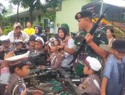 Kompi Kav 5 GCC Kenten Palembang Edukasi Persenjataan TNI AD
