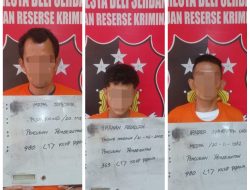 Tim Jatanras Polresta Deli Serdang Ringkus 3 Pelaku Curanmor