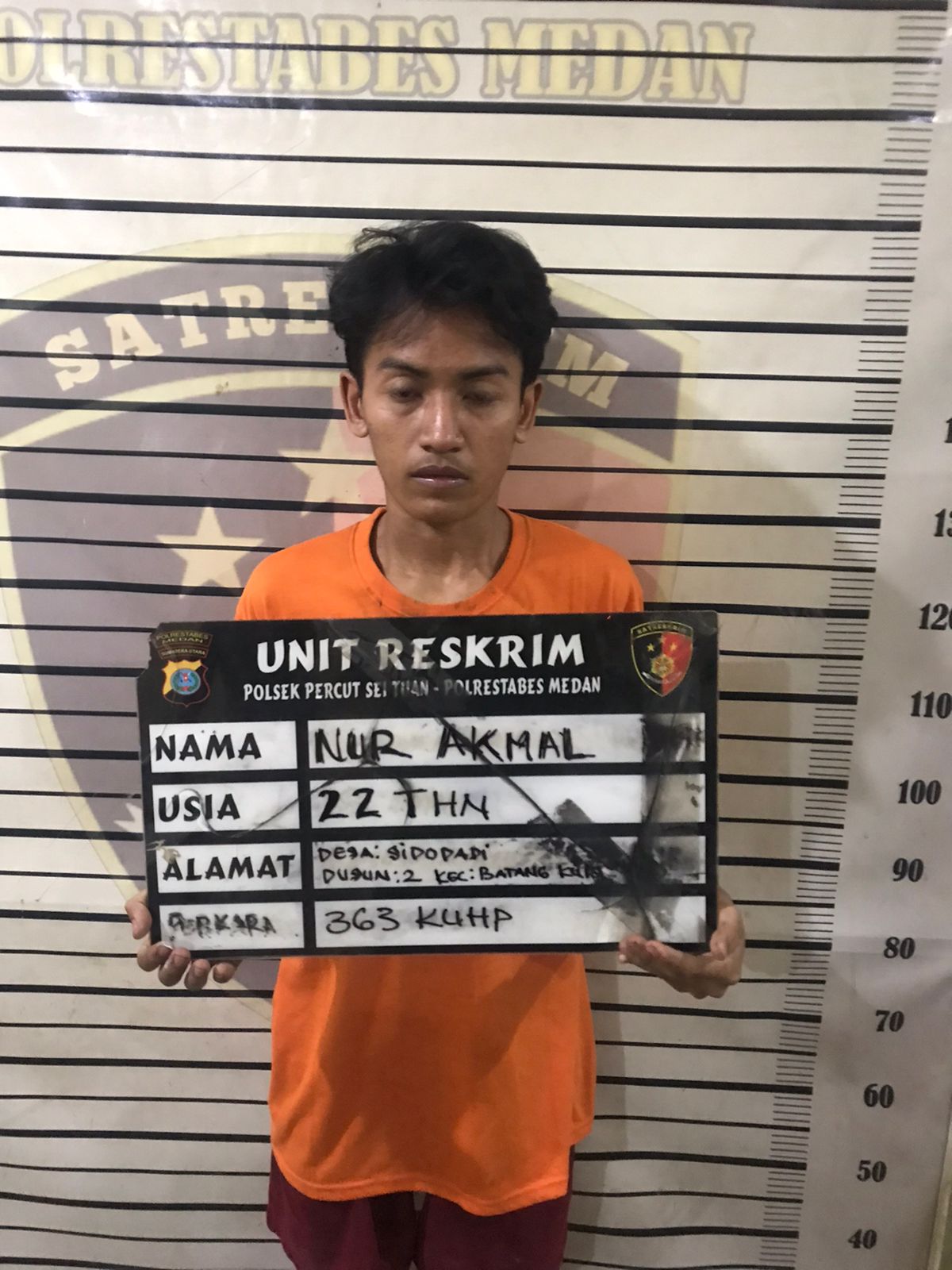 Bakar Toko Sambil Maling, Diciduk unit Reskrim Polsek Percut Sei Tuan