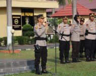 Waka polres Ogan Ilir Dan Personil Ikuti Upacara kebangkitan Nasional dengan jajarnya.