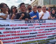 Ada Apa, Atlet Muaythai Mendatangi KONI Sumsel