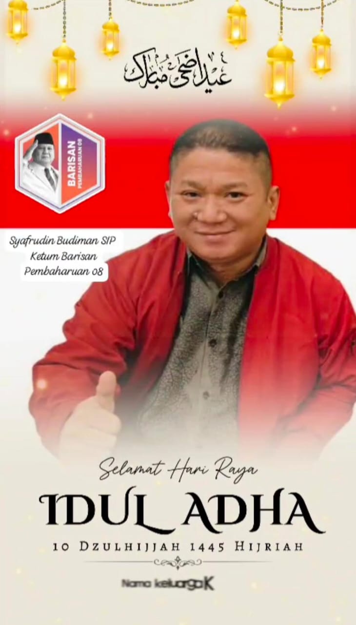 Kornas Aliansi Relawan Prabowo Gibran Ucapkan Selamat Hari Raya Idul Fitri 1445 H